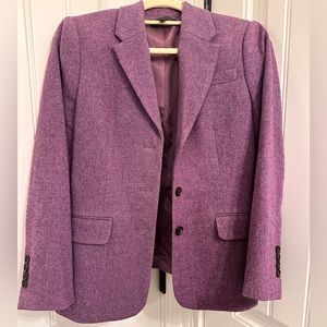 An amazing Brooks Brothers jacket / Blazer. Purple tweed, petite.